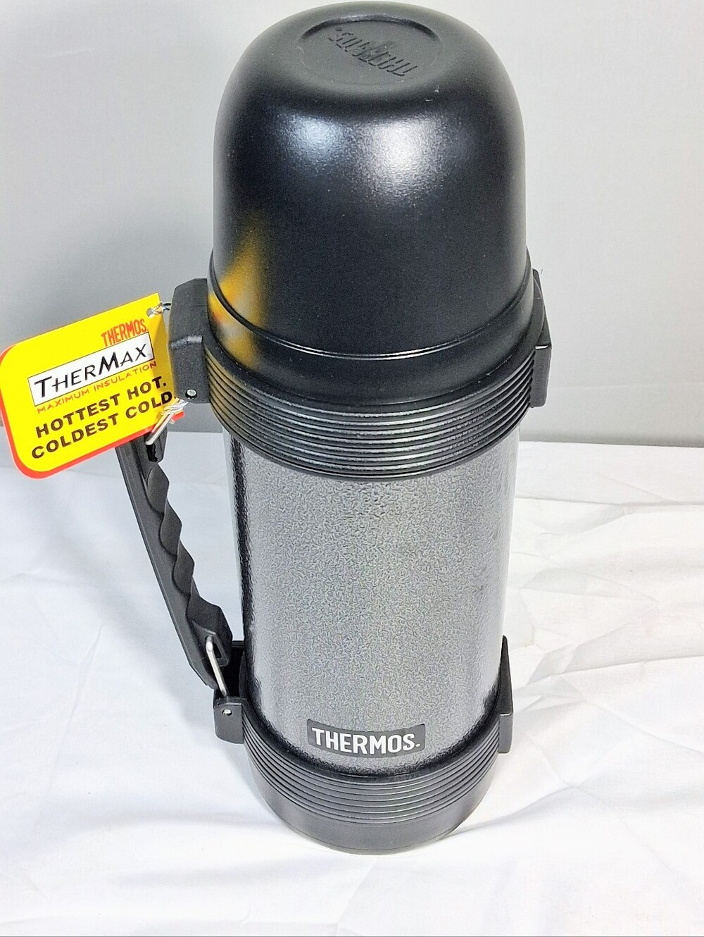 Thermos Vintage Stainless Steel 2570P Temp. Retention Vacuum Bottle in Box